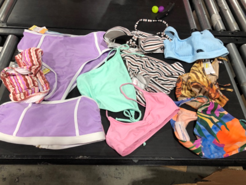 Photo 1 of Box Lot of mixes Swim Top and Bottom with Vary sizes