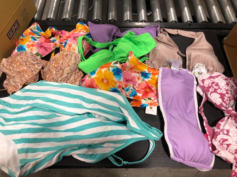 Photo 1 of Box Lot Of assortment miscellaneous Swim Wear For Women With Vary Sizes 