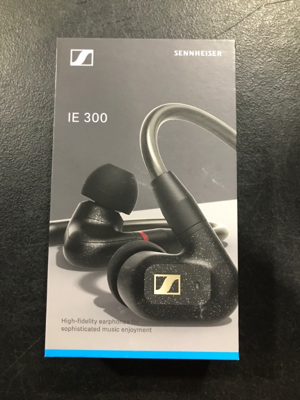 Photo 2 of Sennheiser IE 300 in-Ear Audiophile Headphones - Sound Isolating with XWB Transducers for Balanced Sound, Detachable Cable with Flexible Ear Hooks, 2-Year Warranty (Black)