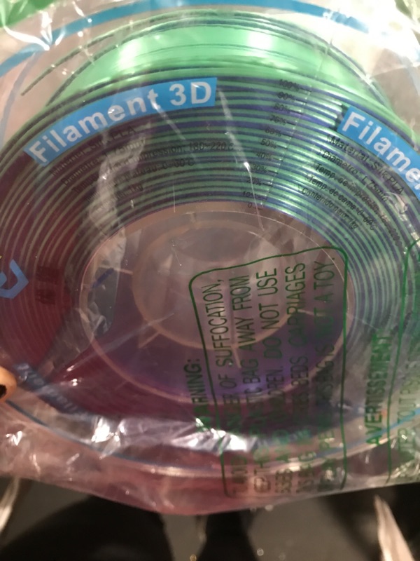 Photo 3 of 3D filament, green/purple