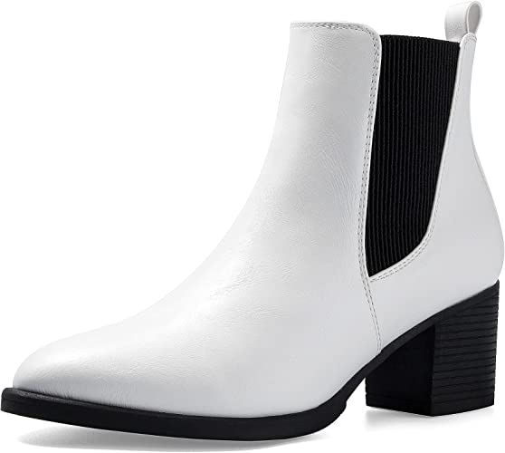 Photo 1 of COASIS Women's Chelsea Boots Chunky Heel Slip On Ankle Booties with Elastic Sided 