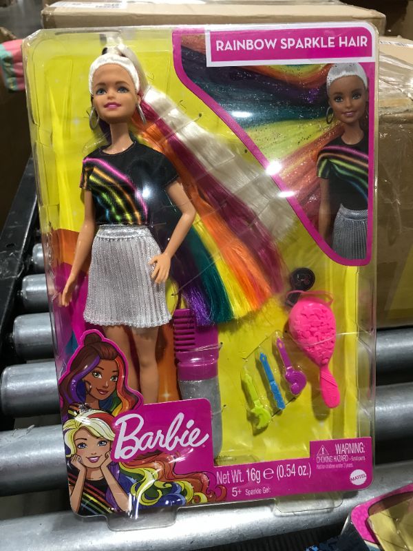 Photo 2 of Barbie Rainbow Sparkle Hair Doll