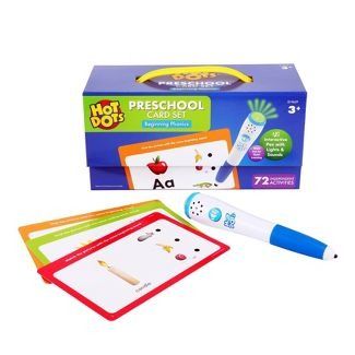 Photo 1 of Hot Dots Beginning Phonics Set with 72 Activities Includes Interactive Audio Pen - Educational Insights

