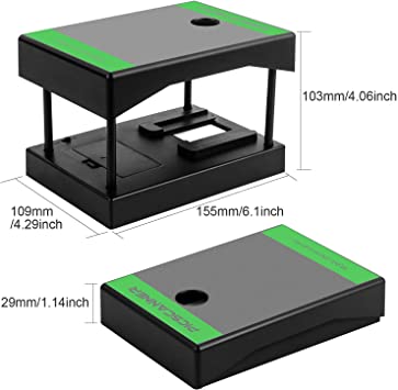 Photo 1 of Rybozen Mobile Film and Slide Scanner, Lets You Scan and Play with Old 35mm Films & Slides Using Your Smartphone Camera, Fun Toys and Gifts with LED Backlight, Rugged Plastic Folding Scanner
