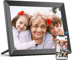 Photo 1 of BSIMB WiFi Digital Photo Frame 15-Inch, Large Electronic Picture Frame with Touch Screen, Share Pictures&Videos via App&Email from Anywhere