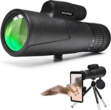Photo 1 of Schine Monocular Telescope,Waterproof Fog,High Powered,High Definition, with Mobile Phone Adapter and Tripod,Fit for Camping Hiking Travelling,Hunting,Bird Watching,Camping
