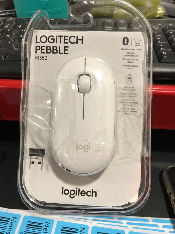 Photo 2 of Logitech Pebble M350 Wireless Mouse (White)