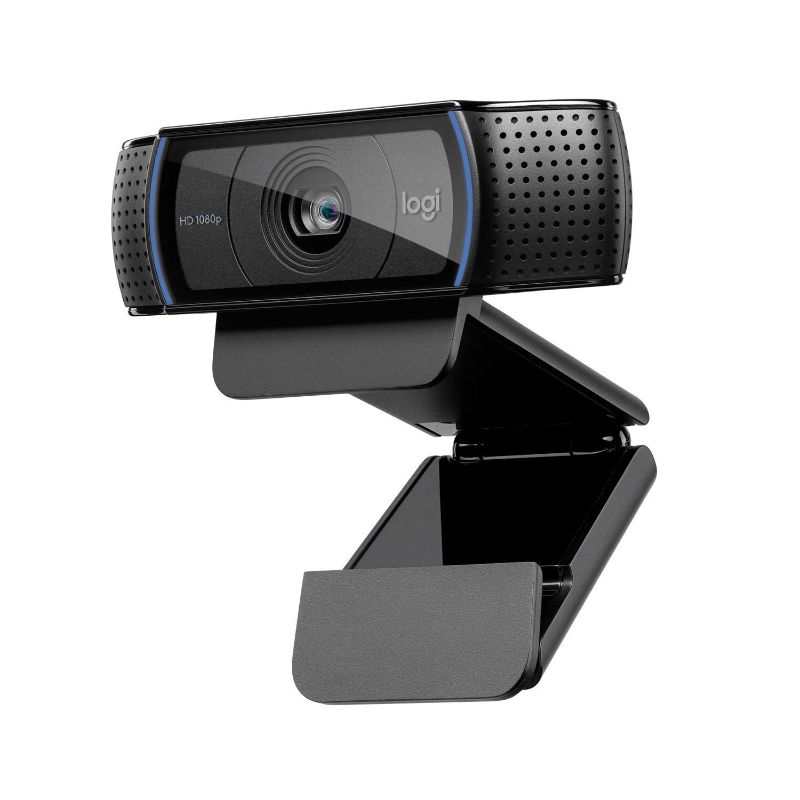 Photo 1 of Logitech C920x HD Pro Webcam, Full HD 1080p/30fps Video Calling, Clear Stereo Audio, HD Light Correction, Works with Skype, Zoom, FaceTime, Hangouts, PC/Mac/Laptop/Macbook/Tablet - Black
