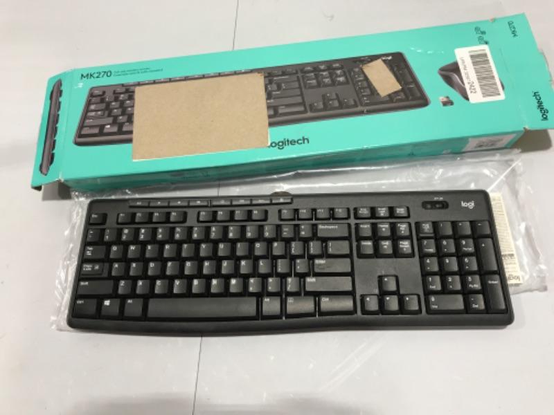 Photo 1 of Logitech MK270 Wireless Keyboard **MISSING USB PORT**