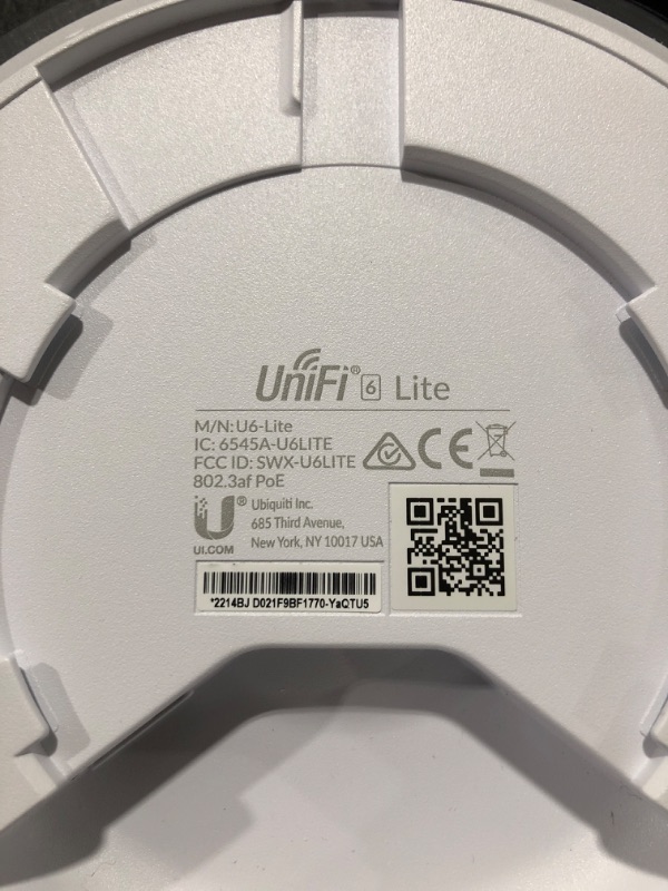 Photo 3 of Ubiquiti UniFi 6 Lite Access Point | US Model | PoE Adapter not Included (U6-Lite-US)