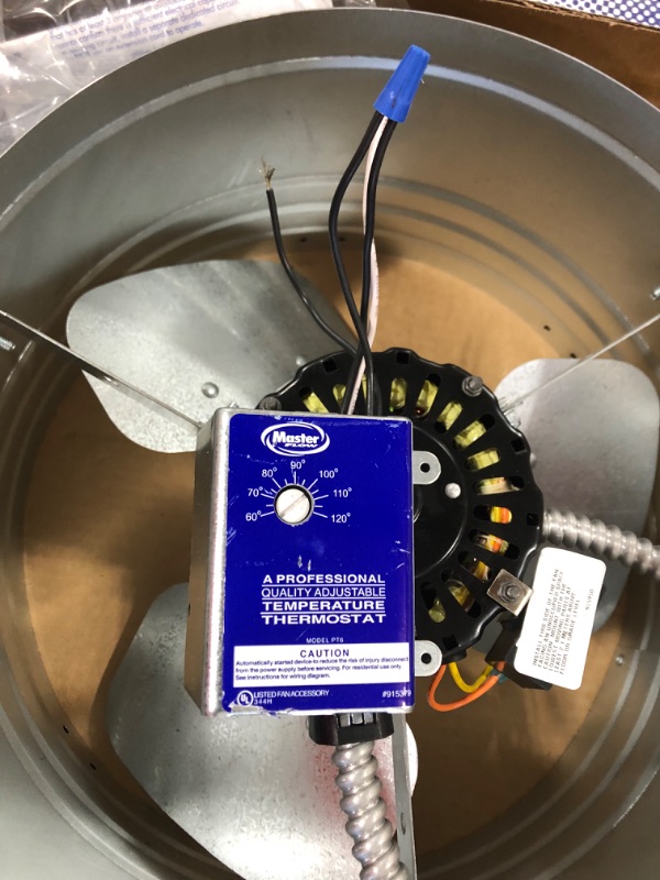 Photo 1 of 1450 CFM SIlver Electric Powered Gable Mount Electric Attic Fan