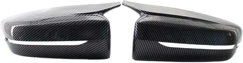 Photo 1 of PAISEN Replacement Rearview Side Mirror Cover Fit for BMW 3 series G20 G21 4 series G22 G23 G26 5 series G30 G31 7 series G11 G12 8 series G14 G15 G16 Mirror Cover (CARBON FIBER LOOK)
