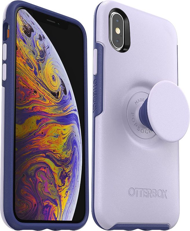 Photo 1 of OtterBox + Pop Symmetry Series Case for iPhone Xs MAX (ONLY) Non-Retail Packaging - Lilac Dusk
