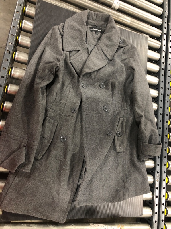 Photo 1 of ambiance apparel grey peacoat, SIZE L
