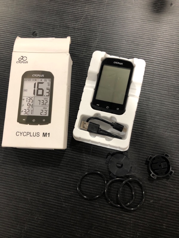 Photo 2 of CYCPLUS GPS Bike Computer Waterproof Bicycle Speedometer and Odometer ANT+ Wireless Cycling Computer Compatible with App 2.9 Inch LCD Display with Backlight M1