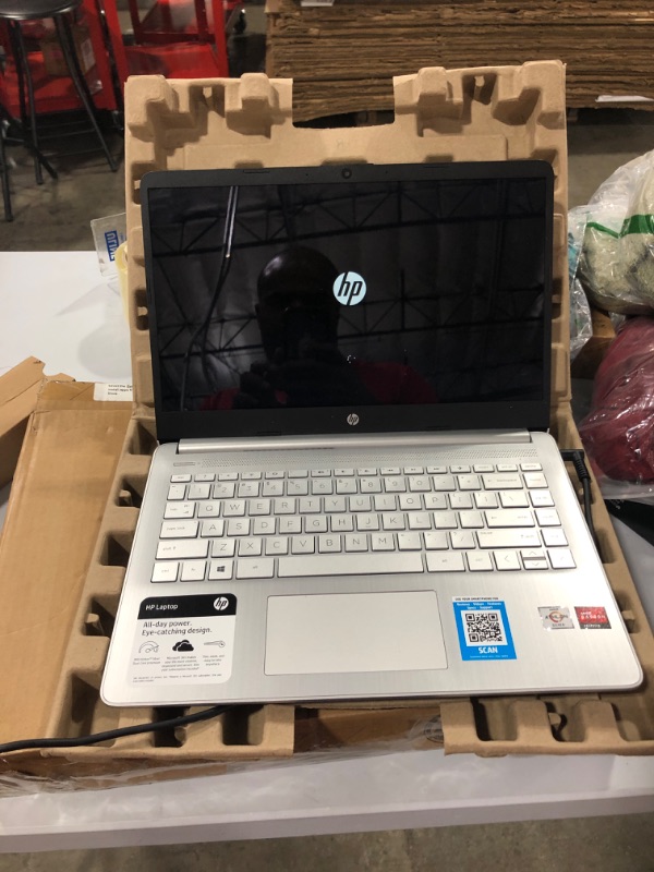 Photo 2 of HP Premium Laptop (2021 Latest Model), 14" HD Touchscreen, AMD Athlon Processor, 8GB RAM, 128GB SSD, Webcam, HDMI, Bluetooth, Wi-fi, Long Battery Life, Online Conferencing, Natural Silver, Win 10
