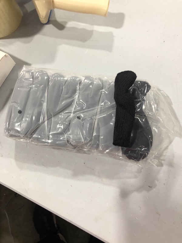 Photo 1 of 32 PCs Black Furniture Leg Socks - Knitted Chair Leg Floor Protectors for Moving Easily and Reduce Noise