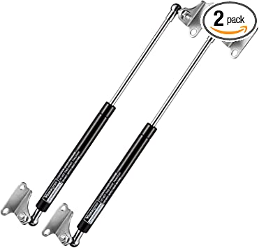 Photo 1 of 20 Inch 150 lb/667N Per Gas Shock Strut Spring for RV Bed Boat Bed Cover Door Lids Floor Hatch Door Shed Window and Other Custom Heavy Duty Project, a Set of 2 with L Mounts Vepagoo
