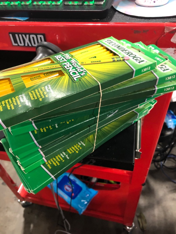 Photo 1 of Ticonderoga 12pk #2 Wooden Pencils Yellow 10 BOXES


