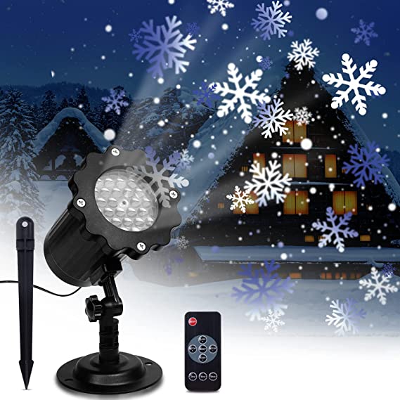 Photo 1 of Snowflake Projector Light LED Christmas Snow Projector Snowfall Decorative Light Waterproof for Xmas Holiday Party Wedding Garden Patio Adjustable Angle Outdoor Indoor
REMOTE NOT INCLUDED