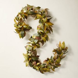 Photo 1 of 6' Faux Bay Leaf Garland - Hearth & Hand™ with Magnolia

