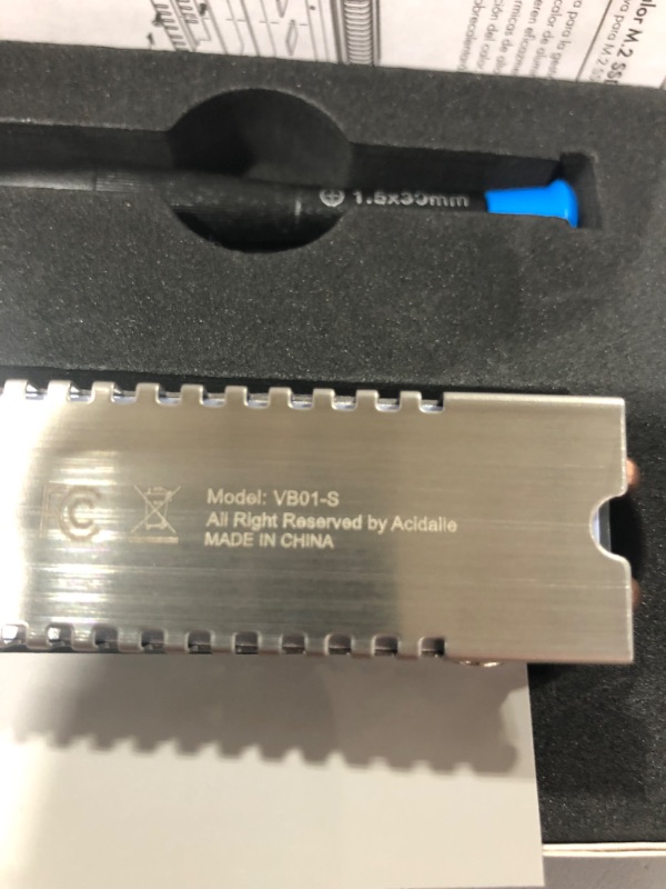 Photo 1 of ACIDALIE M.2 ssd Cooler for PCIE nvme or sata M2 ssd Cooling
