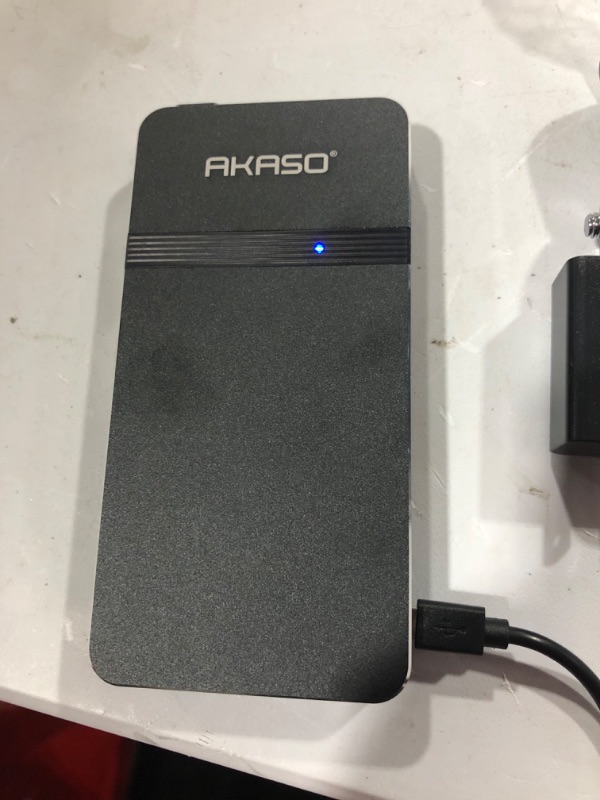 Photo 1 of AKASO Mini Projector, Pocket-Sized DLP Portable Projector, 1080P Cookie Projector , Support HDMI WiFi Built-in Rechargeable Battery Stereo Speakers and Remote Control Movie Projector
