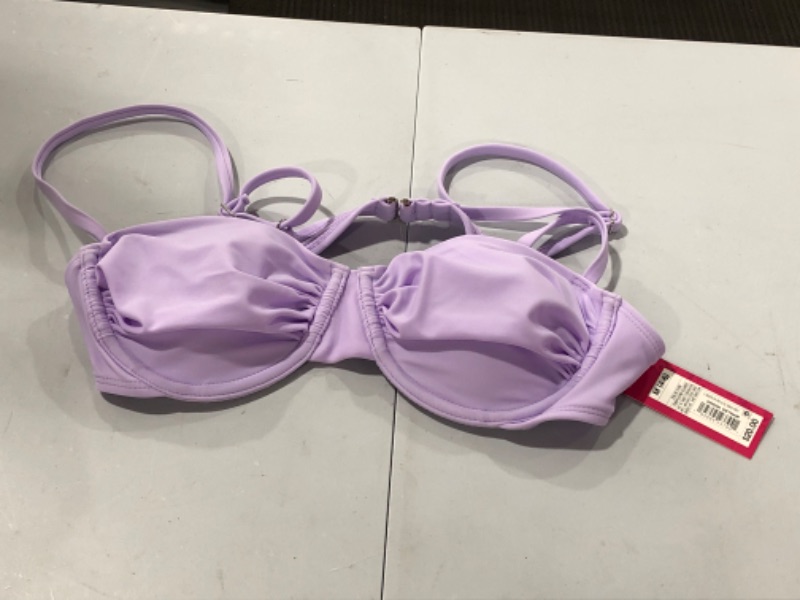 Photo 2 of  Shirred Underwire Bikini Top - Xhilaration™ Lilac Purple (Size M) 
