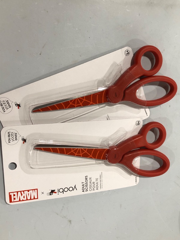 Photo 2 of 2 Pack Adult Scissors Red Web - Yoobi™
