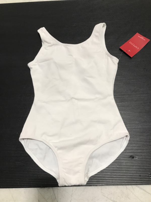 Photo 2 of Capezio girls Classic High-neck Tank Leotard 6-8 White