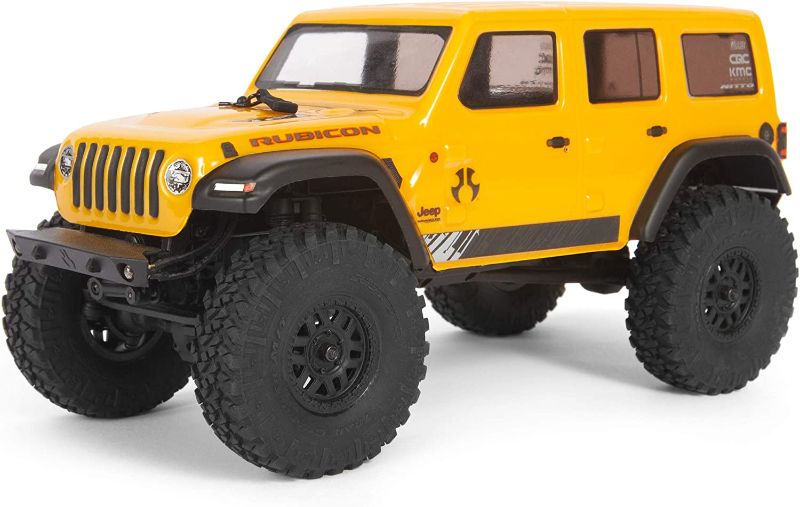 Photo 1 of Axial RC Truck 1/24 SCX24 2019 Jeep Wrangler JLU CRC 4WD Rock Crawler Brushed RTR, Yellow, 
