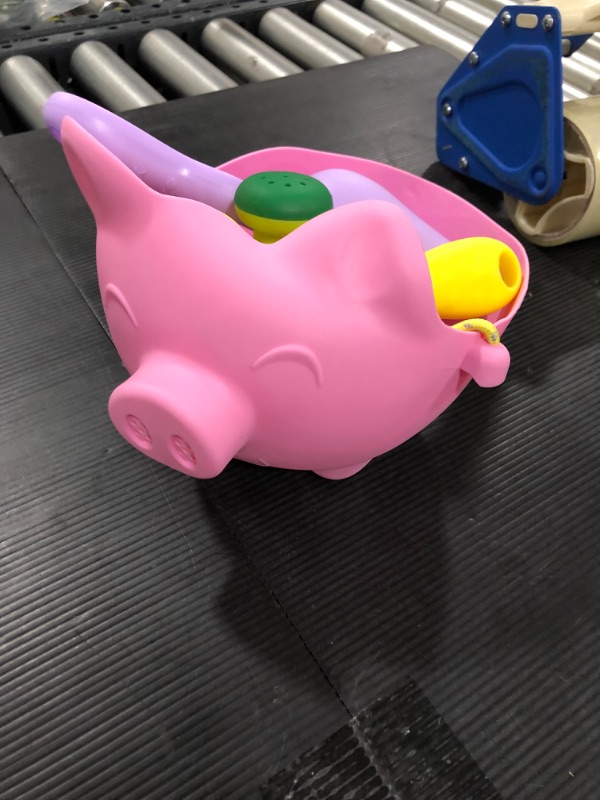 Photo 2 of Beach Toy Set for Kids with Pig Bucket,