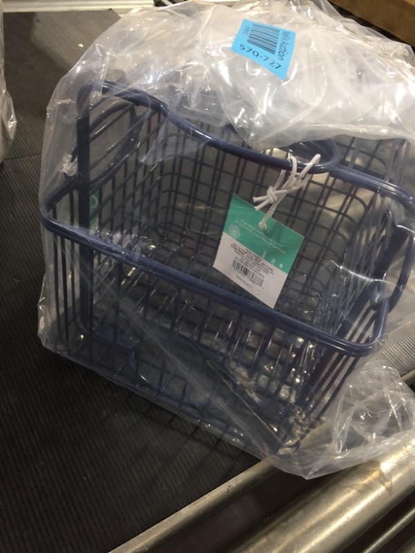 Photo 1 of 2 PACK Wire Stackable Storage Basket Navy - Pillowfort™

