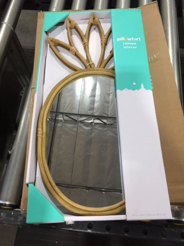 Photo 2 of 19x9 Pineapple Rattan Mirror - Pillowfort