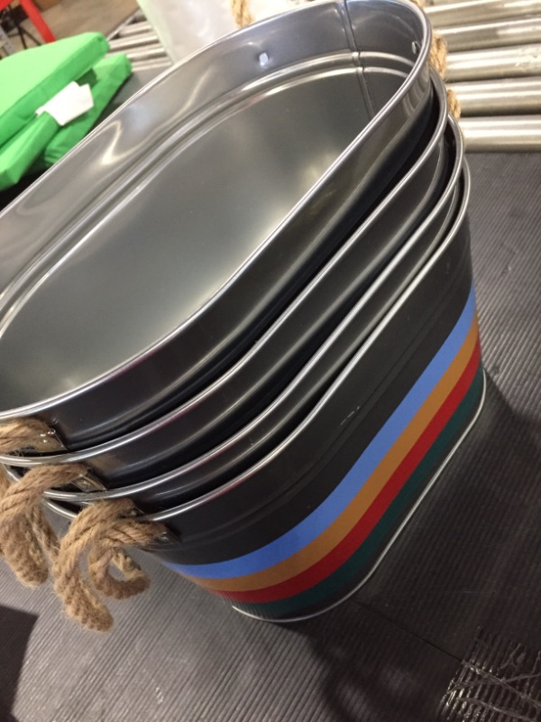 Photo 1 of 4 PACK RAINBOW PLANT TIN CAN 