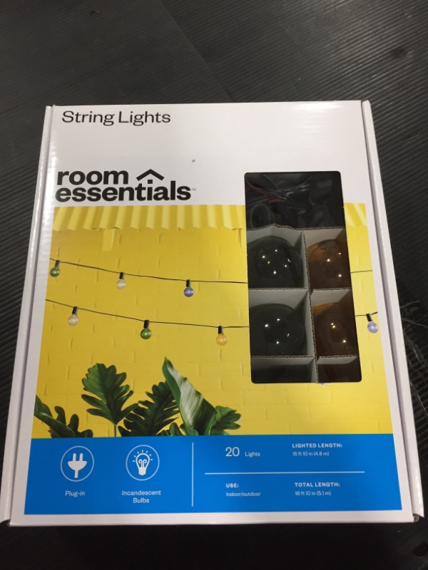 Photo 2 of 20ct Incandescent Glass G40 Bulbs - Room Essentials™

