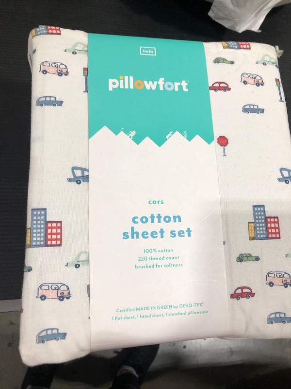 Photo 2 of City Cars Cotton Sheet Set - Pillowfort™
twin
