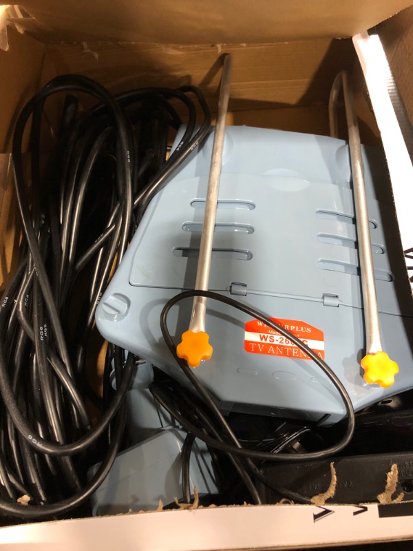 Photo 1 of 2021UPDATE!!!WA-2608 Digital Amplified Outdoor HDTV Antenna&60FT RG6 Coax Cable 150 Miles Range Wireless Remote Rotation with pole **unable to test**