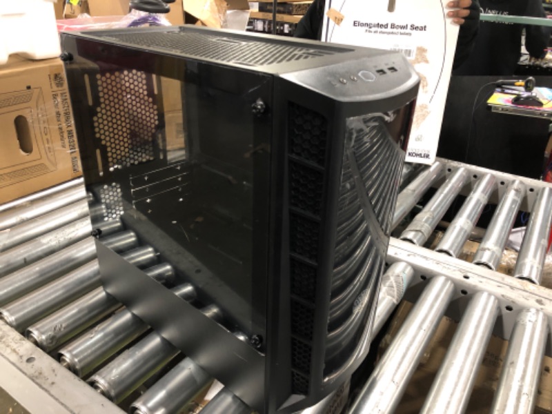 Photo 2 of Cooler Master MasterBox MB320L ARGB Micro-ATX with Dual ARGB Fans, DarkMirror Front Panel, Mesh Front Intake Vents, Tempered Glass Side Panel & ARGB Lighting System MB320 Micro-ATX Tower ARGB