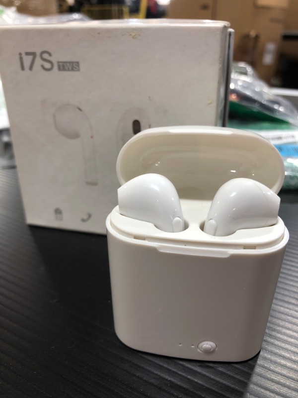 Photo 1 of i7S TWS True Wireless Earbuds-white- with charging case