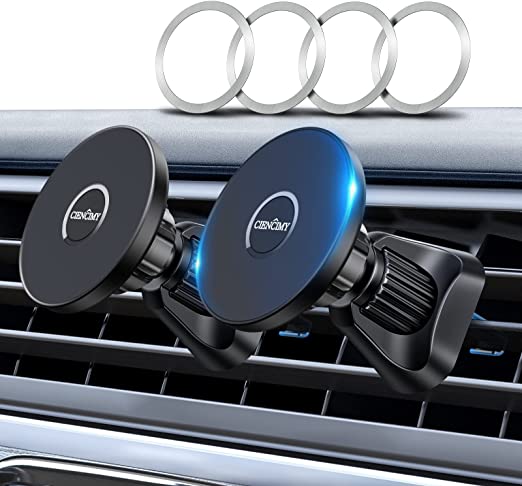 Photo 1 of 2 pack-Magnetic Car Mount Compatible with MagSafe Case and iPhone 14 13 Pro Max Mini/iPhone 12 Pro Max Mini, 360° Adjustable Strong Magnet Air Vent Phone Holder