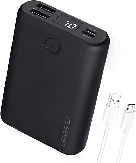 Photo 1 of Power Bank, Rechargeable Battery Pack for Heated Vest, Jackets, Pants and seat Cushion Cover, USB-C 10000mAh Portable Charger with Dual Output Port for iPhone, Samsung Galaxy, and More