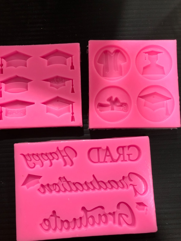 Photo 1 of 3 piece- fondant molds for graduation