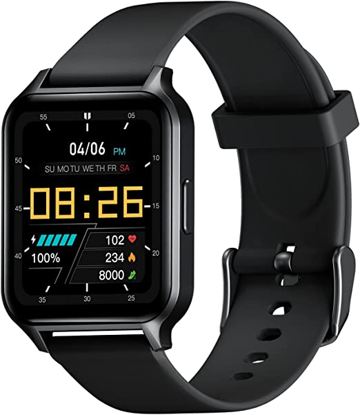 Photo 1 of Deeprio Smart Watch for Android iOS Phones, 1.52" HD Full Touch Screen Blood Oxygen Heart Rate Sleep Monitor IP68 Waterproof Fitness Tracker