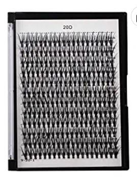 Photo 1 of 240pcs C Curl 20D Cluster Eyelashes 0.07mm 20D-8mm to 20D-20mm