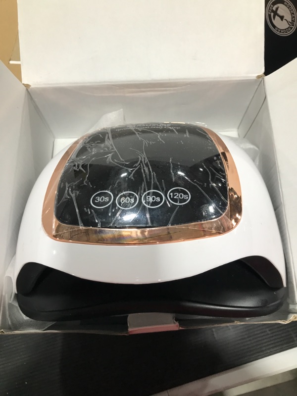 Photo 2 of 180W Nail Dryer for Gel Polish with LCD Display, Auto Sensor and 4 Timer Settings, Professional Gel Curing Lamp Gel Polish Light with 42 LED Beads for Salon and Home