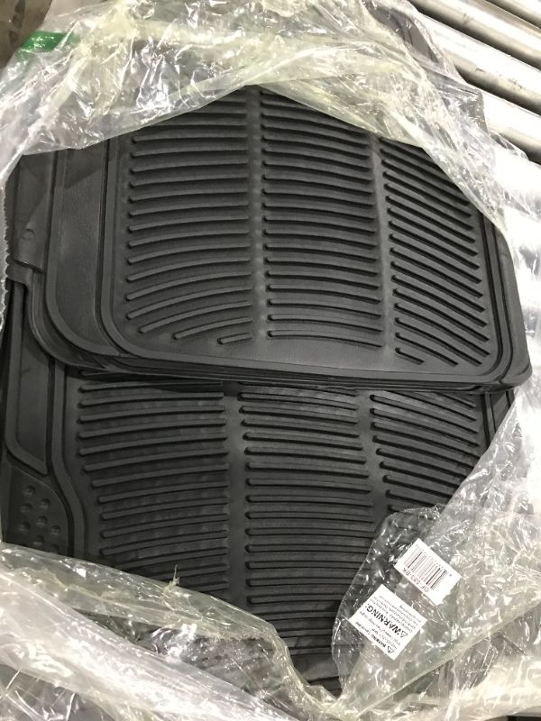 Photo 3 of BDK Original ProLiner 3 Piece Heavy Duty Front and Rear Rubber Floor Mats for Car SUV Van and Truck