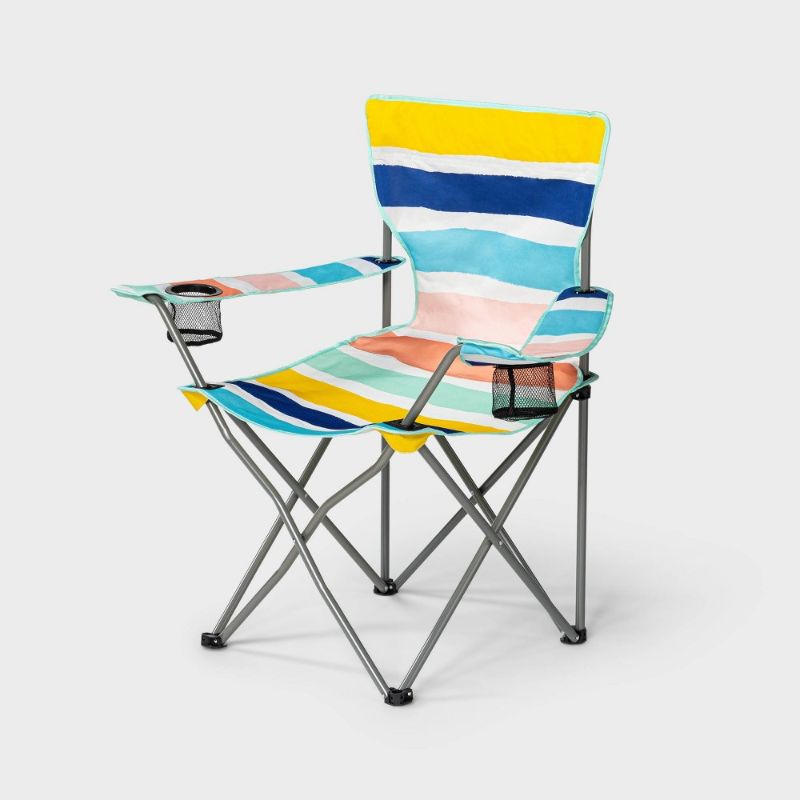 Photo 1 of Adult Outdoor Portable Chair Stripe - Sun Squad™
