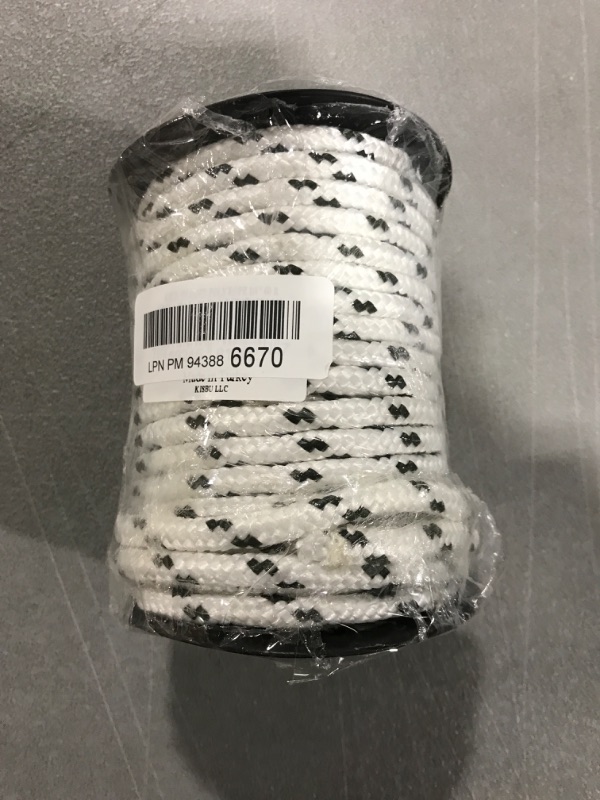 Photo 2 of [1 ROLL ONLY] KIS Premium Quality Double Braided Nylon Polyester Rope 6 MM (1/4 inch 60 ft) - Boat, Docking, Anchor - Heavy-Duty Extra Strength - Multi-Purpose, Sailing, Crafting, Camping, Marine - Made in Turkey 1/4" 60 ft