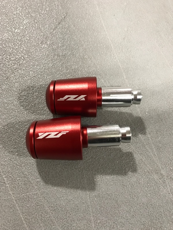 Photo 1 of 7/8"22mm Motorcycle Handlebar Ends Aluminum Handle Bar Grips Plugs Caps For YZF R1 R3 R6 R125 R6S R25 600R(Red) Red Bar Ends